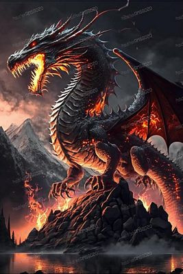 DRAGON AI ART STICKER 2