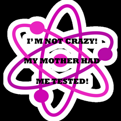 big bang theory  im not crazy CARTOON STICKER