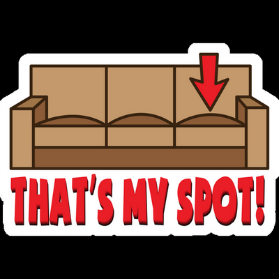 big bang theory MY SPOT sticker