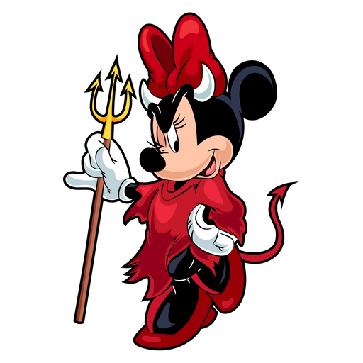 minnie mouse halloween cartoon Disney Sticker