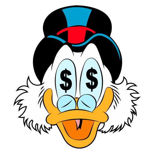 scrooge mcduck cartoon Disney Sticker