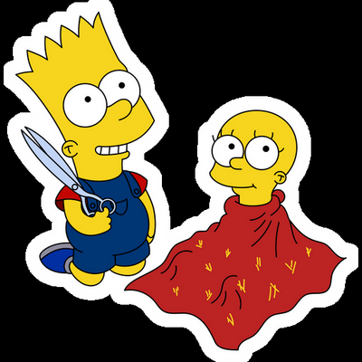 bart lisa simpson playing