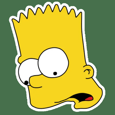 bart simpson HEAD Sticker 5