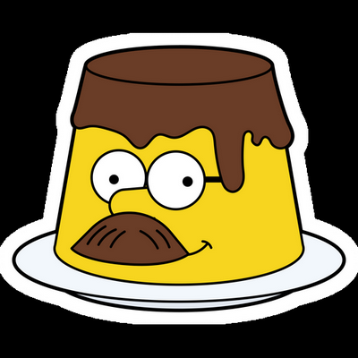 flanders cake simpsons sticker