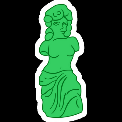 gummi venus de milo simpsons sticker