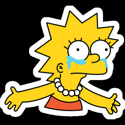 lisa crying simpsons sticker