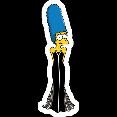 marge roberts simpsons sticker