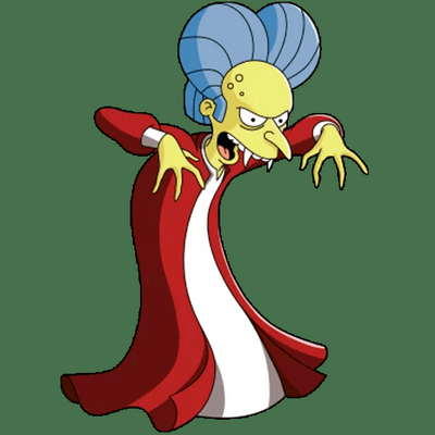 mr burns dracula simpsons sticker