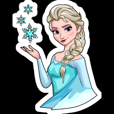 frozen elsa weatherproof sticker