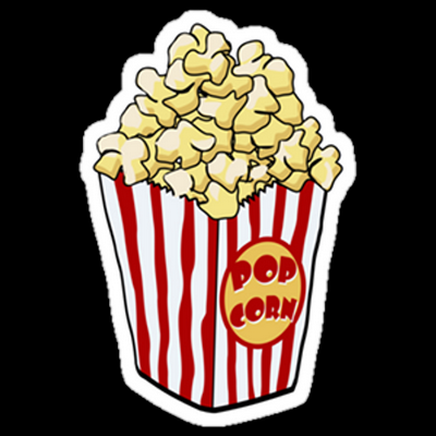 box of popcorn food sticker