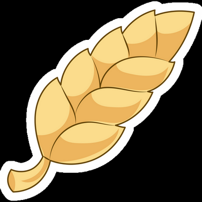 wheat grain food sticker