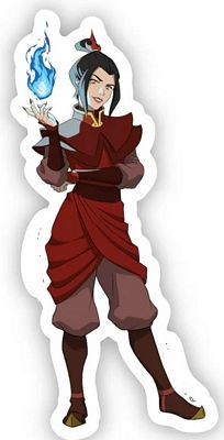 Azula firebender avatar cartoon sticker