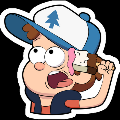 Gravity Falls Cartoon Sticker 06