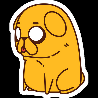 JAKE Cartoon Sticker 06