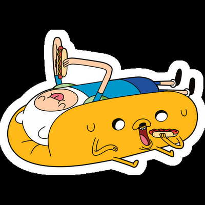 JAKE Cartoon Sticker 11