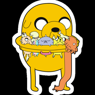JAKE Cartoon Sticker 18