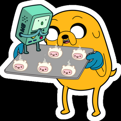 JAKE Cartoon Sticker 24