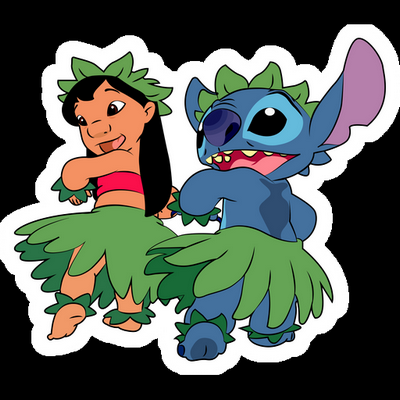 LILO & STITCH Cartoon Sticker 03