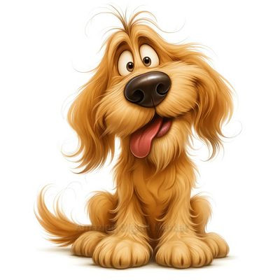 Cute Whimsical Quirky Dog Sticker