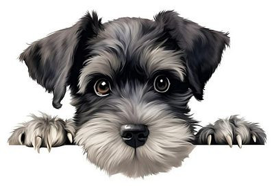 Miniature Schnauzer Car Sticker