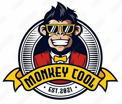 Cool Monkey Cool Animal Sticker
