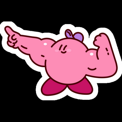 KIRBY Cartoon Sticker 06