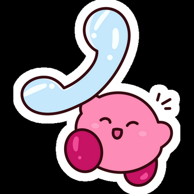 KIRBY Cartoon Sticker 08