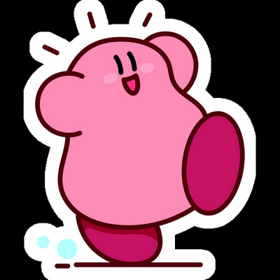 KIRBY Cartoon Sticker 10