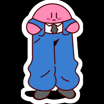 KIRBY Cartoon Sticker 15