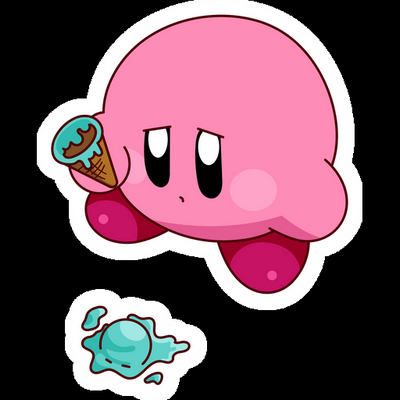 KIRBY Cartoon Sticker 23
