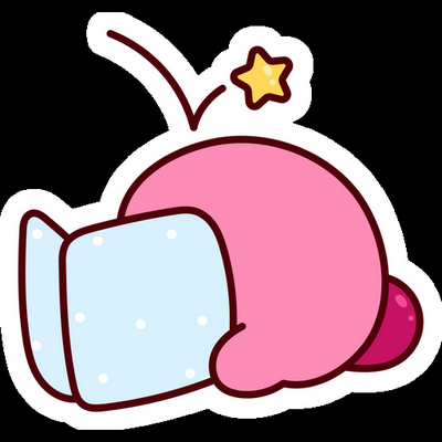 KIRBY Cartoon Sticker 44