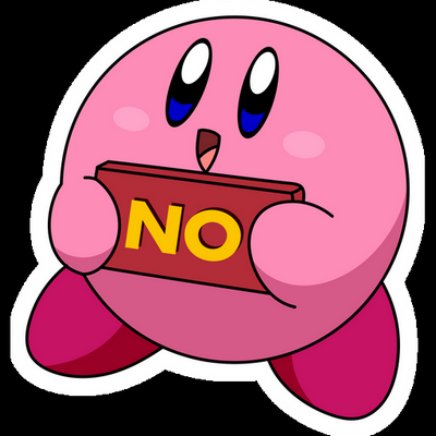 KIRBY Cartoon Sticker 49