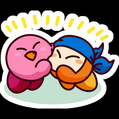 KIRBY Cartoon Sticker 65