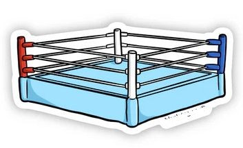 Boxing Ring Sticker plant flower sticker