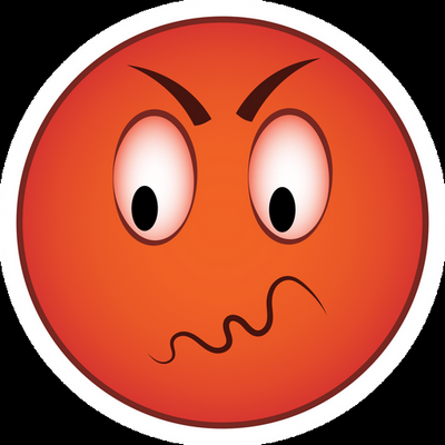 angry smile funny sticker