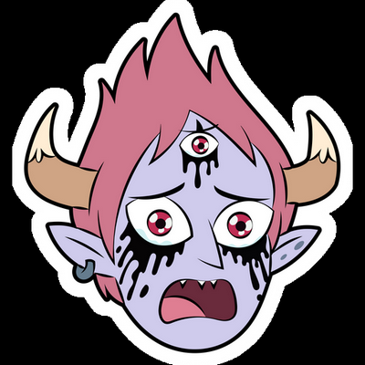 lucitor crying zombie sticker