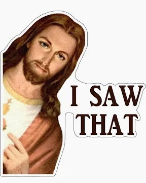 I SAW THAT FUNNY RELIGIOUS STICKER 2