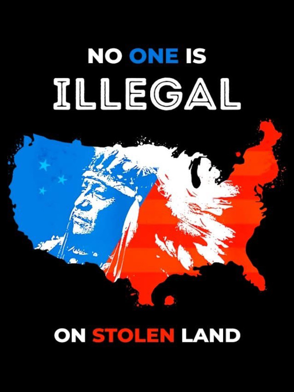 INDIANS FOR IMMIGRATION POLITICAL STICKER 2