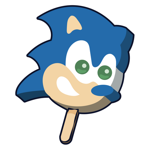 sonic hedgehog ice cream STICKER