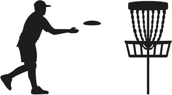 disc golf silhouette sticker 6