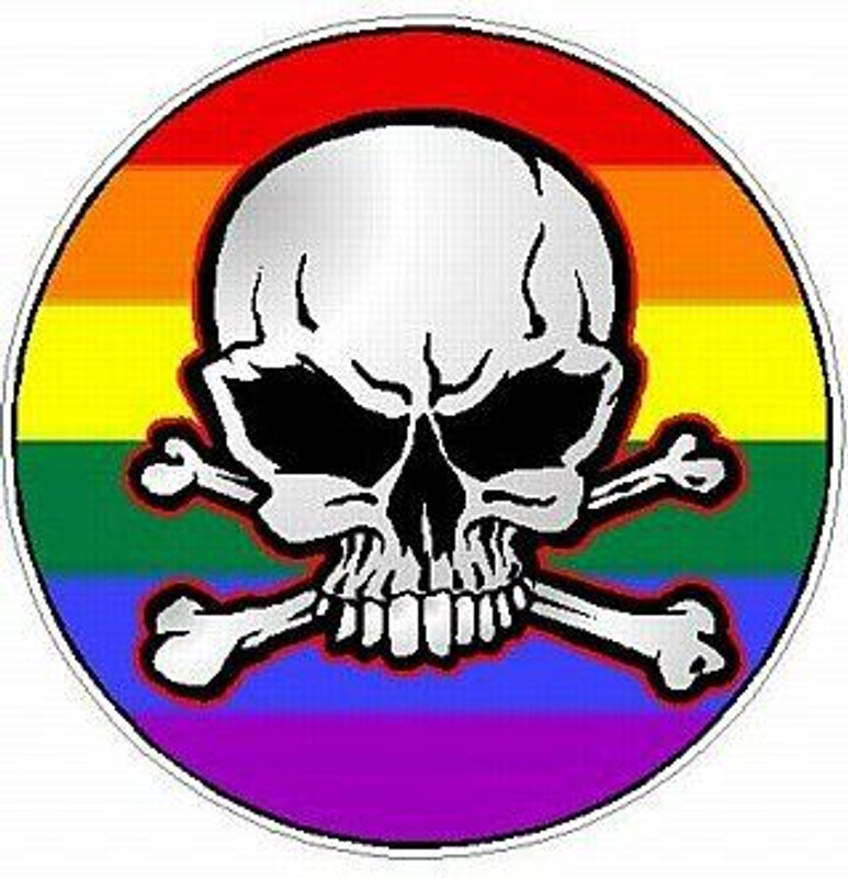 SKULL CIRCULAR FILLS Flag Pride