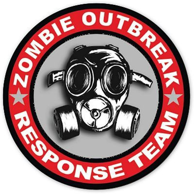 ZOMBIE RESPONSE STICKER as displayed 7