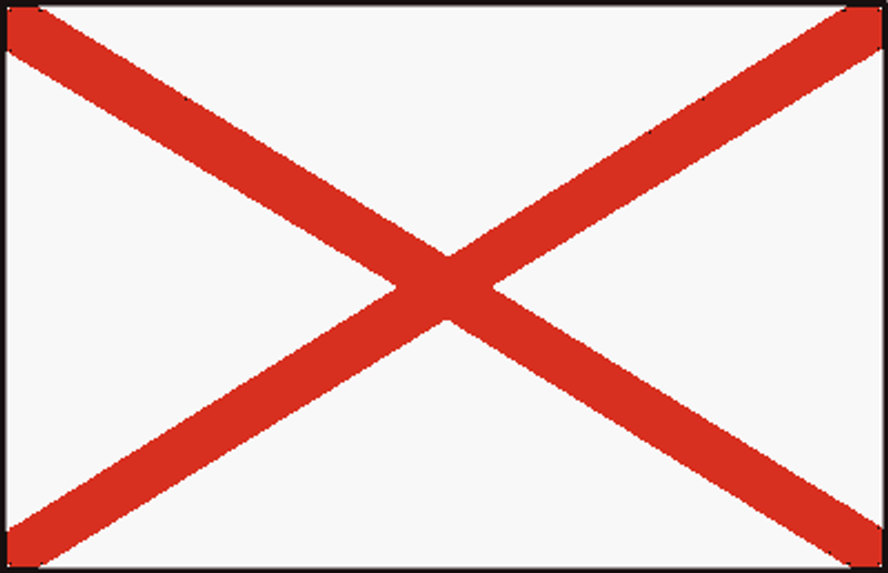 alabama State Flag Sticker