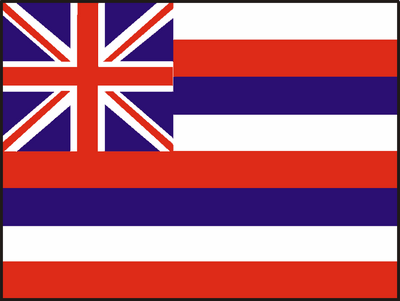 hawaii State Flag Sticker