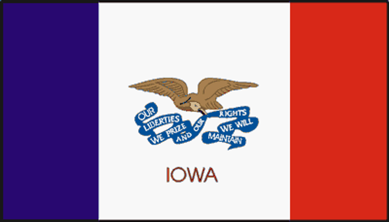 iowa State Flag Sticker