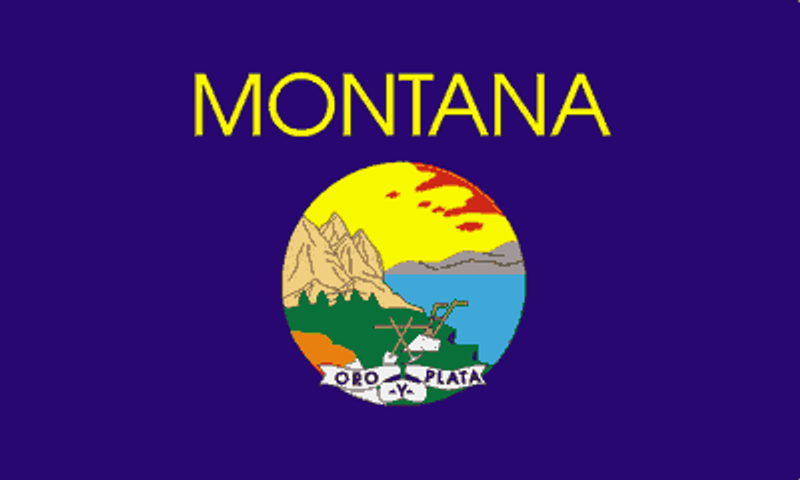 montana State Flag Sticker