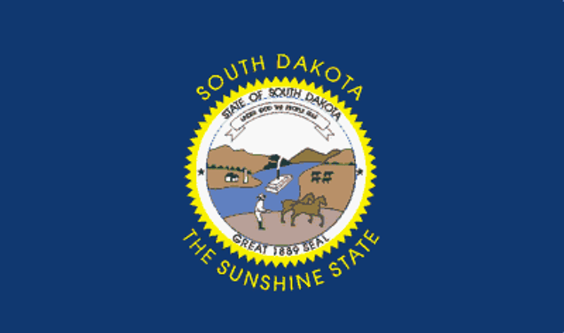 south dakota State Flag Sticker