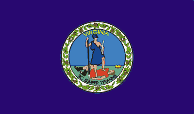 virginia State Flag Sticker