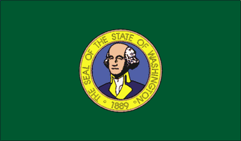 washington State Flag Sticker
