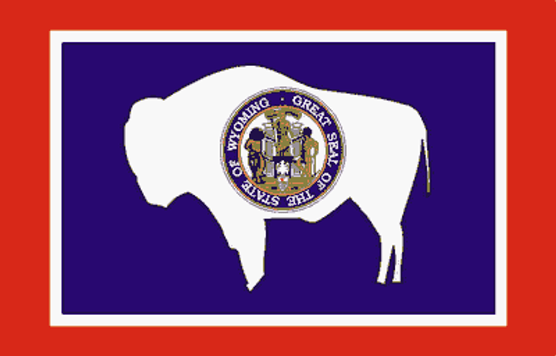 wyoming State Flag Sticker